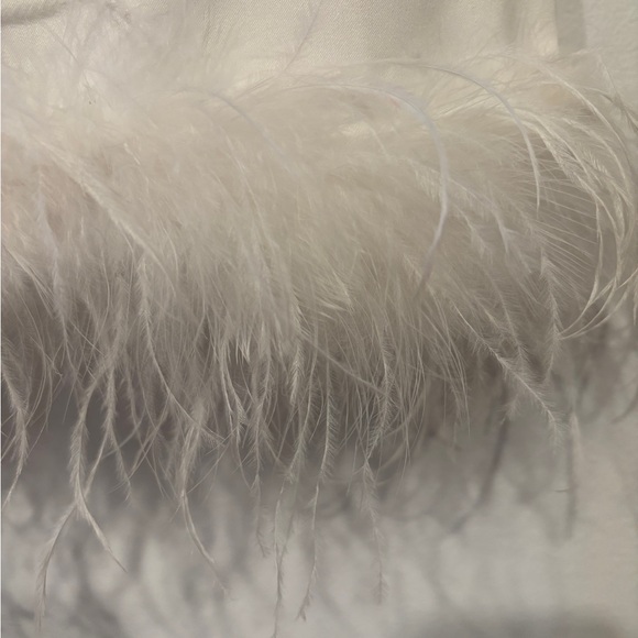 White Feather Trim Top - Picture 3 of 6